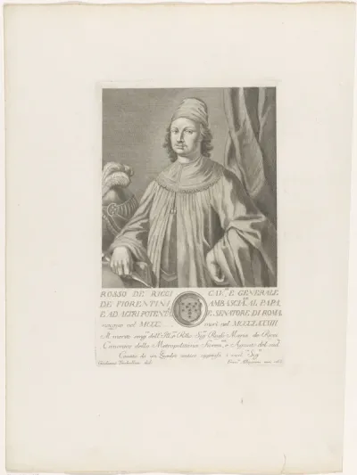 Portret van politicus Rosso de' Ricci