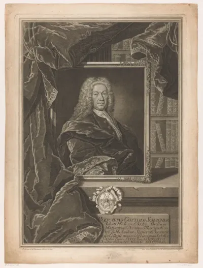 Portret van Polycarp Gottlieb Schacher