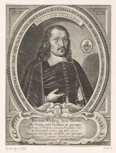 Portret van Polycarp Wirth