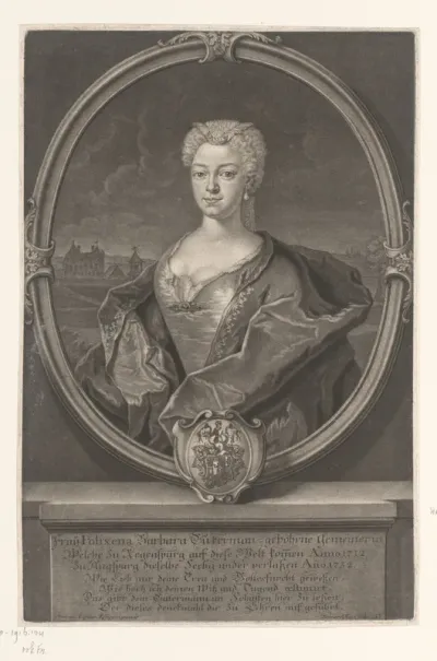 Portret van Polyxena Barbara Gutermann