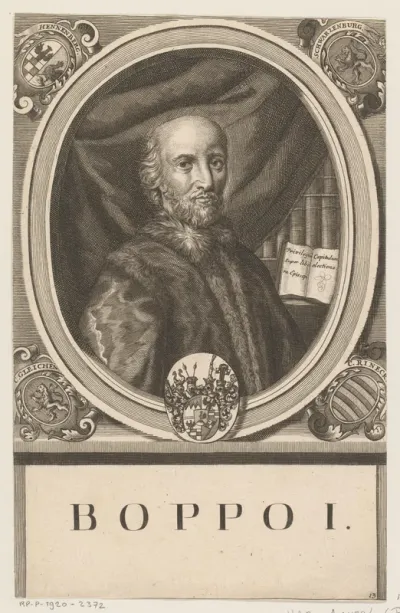 Portret van Poppo I, bisschop van Würzburg