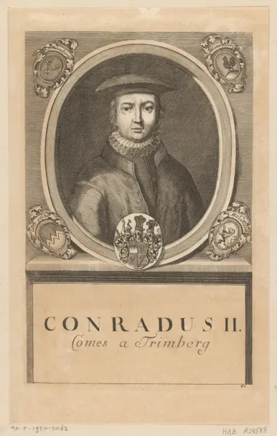 Portret van Poppo III von Trimberg, bisschop van Würzburg