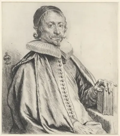 Portret van predikant Caspar Streso