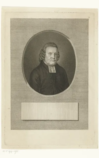Portret van predikant Dirk Cornelis van Voorst