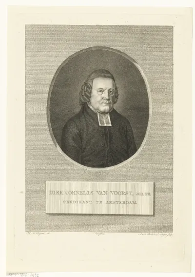 Portret van predikant Dirk Cornelis van Voorst