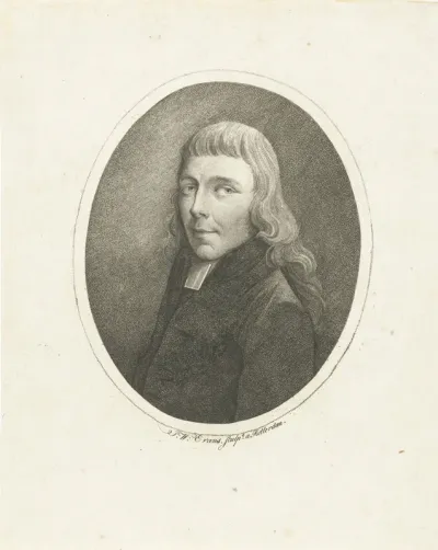 Portret van predikant G.J. Schacht