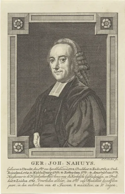 Portret van predikant Gerard Johan Nahuys