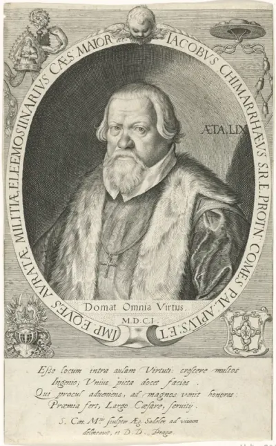 Portret van predikant Jacob Chimarrhaeus