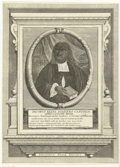 Portret van predikant Jacobus Elisa Johannes Capitein