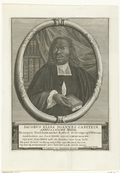 Portret van predikant Jacobus Elisa Johannes Capitein