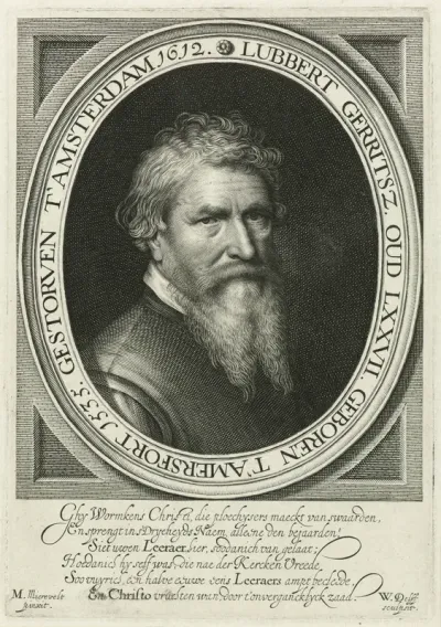 Portret van predikant Lubbert Gerritsz.