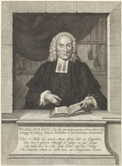 Portret van predikant Willem Koolhaas
