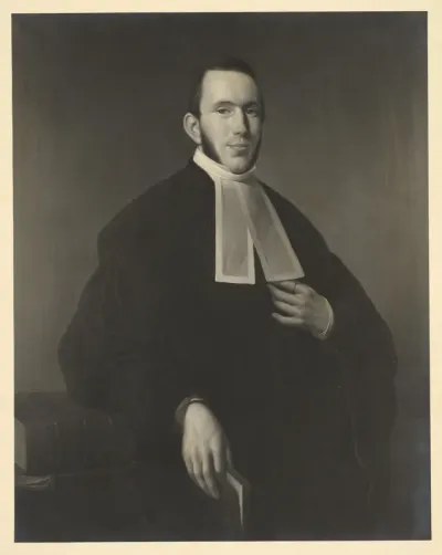Portret van predikant Willem van Wetering