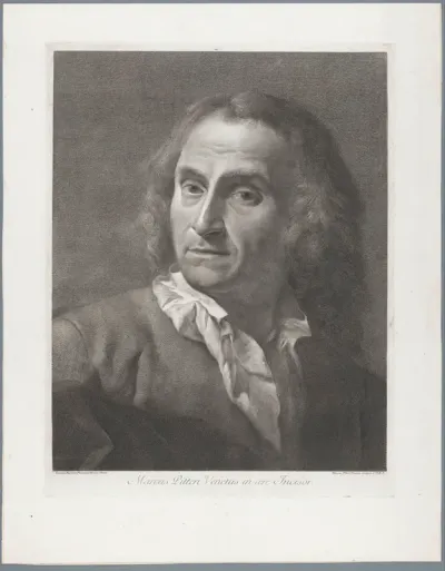 Portret van prentmaker Giovanni Marco Pitteri