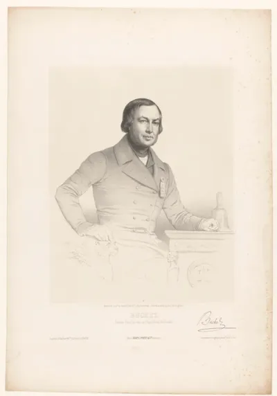 Portret van president Philippe Buchez