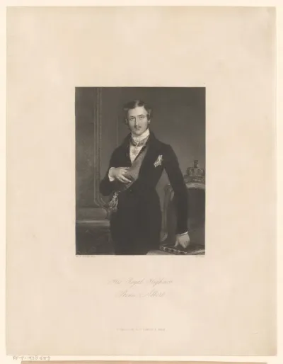 Portret van prins Albert van Saksen-Coburg en Gotha
