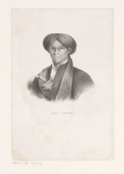 Portret van prins Diponegoro