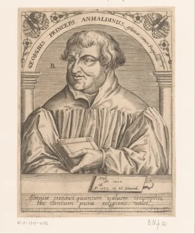 Portret van prins Georg III van Anhalt-Dessau