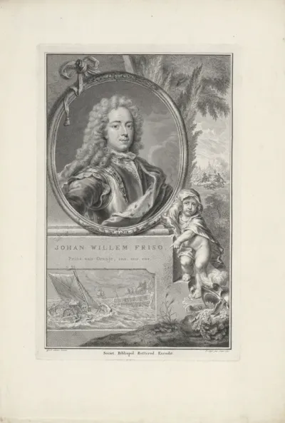 Portret van prins Johan Willem Friso van Oranje-Nassau