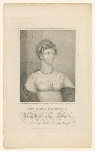 Portret van prinses Charlotte Augusta