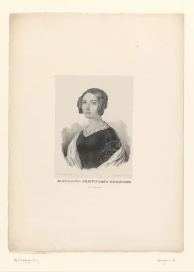 Portret van prinses Gwendoline Borghese