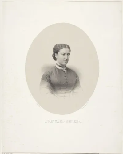 Portret van Prinses Helena van Saksen-Coburg
