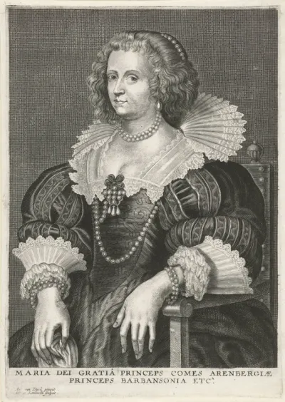 Portret van prinses Maria de Barbançon van Arenberg