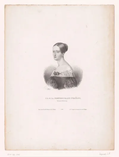 Portret van prinses Marie d'Orléans