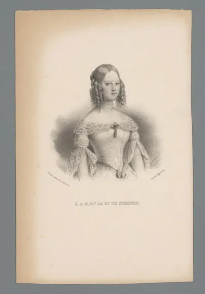 Portret van prinses Victoria van Saksen-Coburg en Gotha, hertogin van Nemours