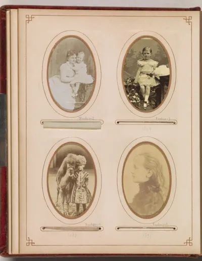 Portret van prinses Wilhelmina als kind