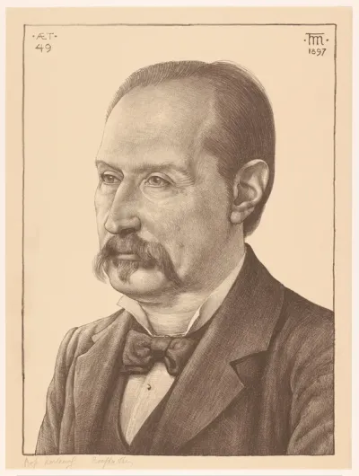 Portret van Prof. Diederik Johannes Korteweg