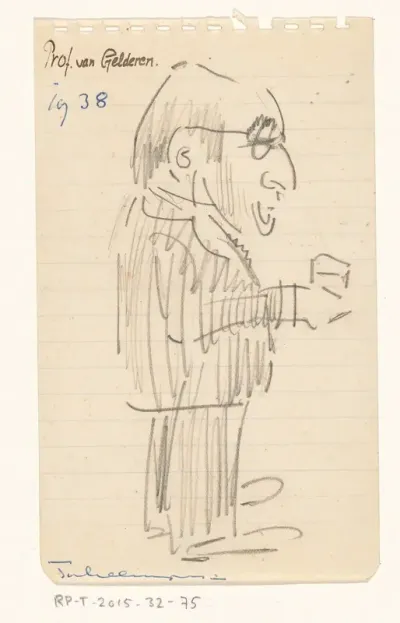 Portret van Prof. van Gelderen