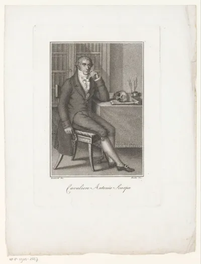 Portret van professor Antonio Scarpa