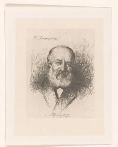 Portret van professor de Gaige de Leyde