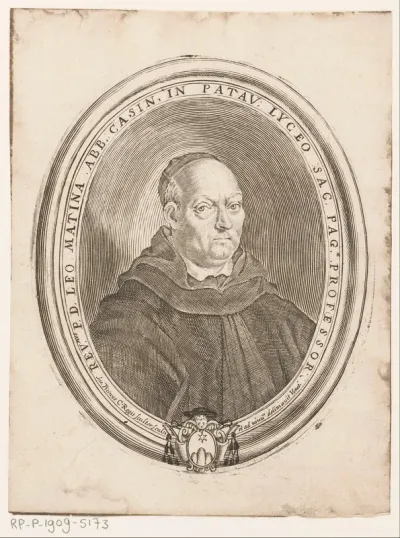 Portret van professor en abt Leo Matina