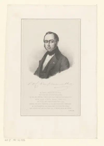 Portret van professor Pieter Otto Coenraad Vorsselman de Heer
