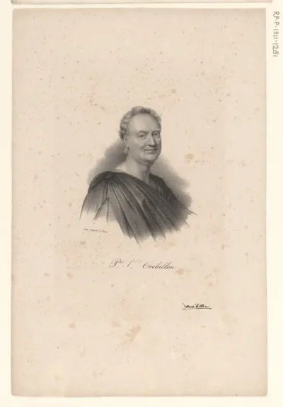 Portret van Prosper Jolyot de Crébillon