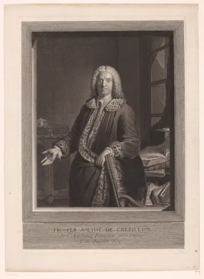 Portret van Prosper Jolyot de Crébillon