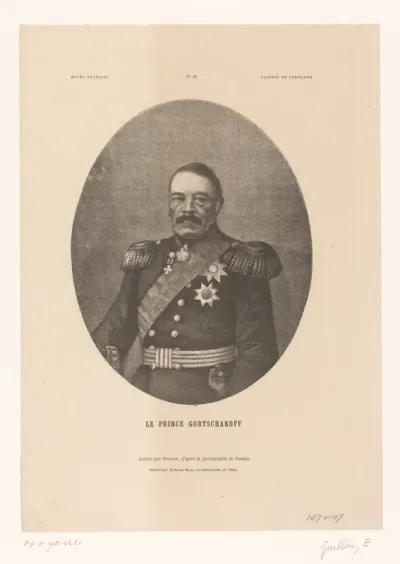 Portret van Pyotr Dmitrievich Gorchakov