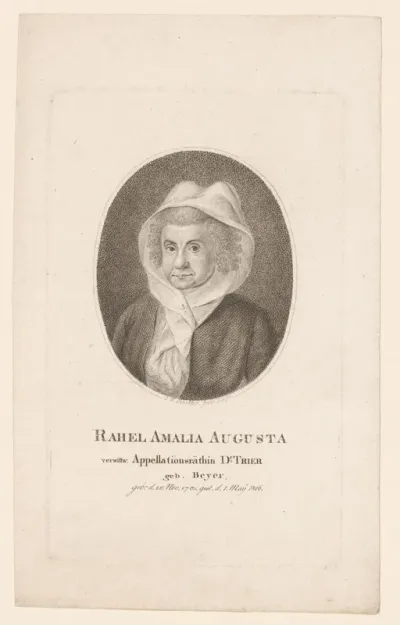 Portret van Rahel Christiana Trier