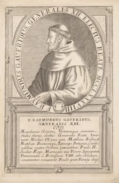 Portret van Raimund Godefroy, 12de Minister Generaal van de franciscaner orde