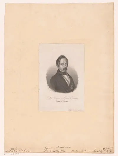 Portret van Ramón María Narváez y Campos, hertog van Valencia