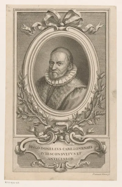Portret van rechtsgeleerde Hugo Donellus