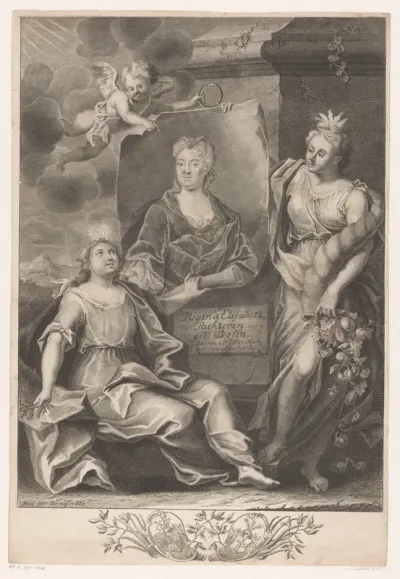 Portret van Regina Elisabeth Richter
