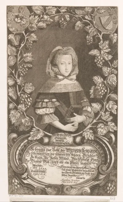 Portret van Regine Sophie Stieler