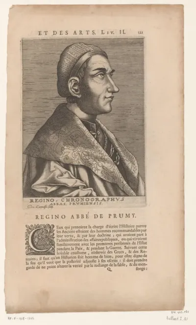 Portret van Regino von Prüm