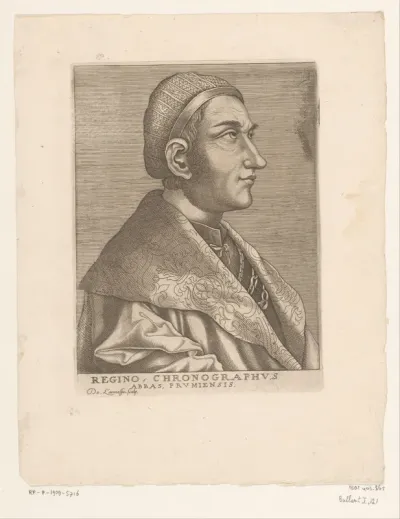 Portret van Regino von Prüm