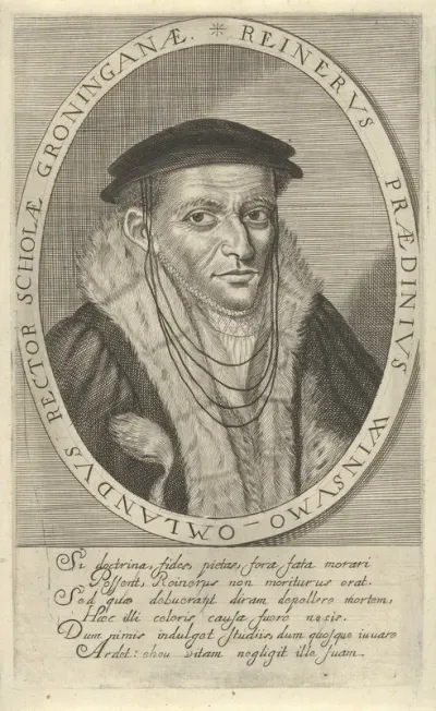 Portret van Regnerus Praedinius