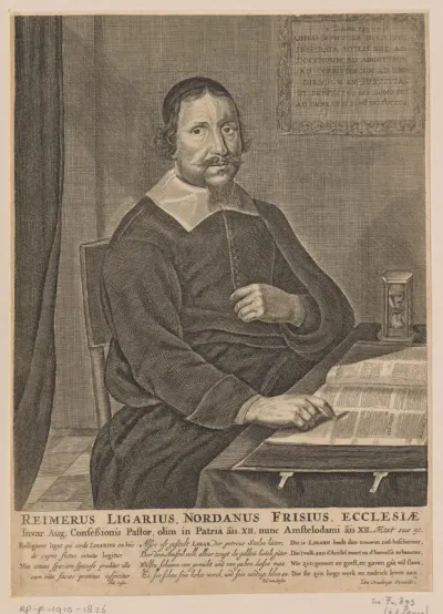 Portret van Reimerus Ligarius op 50-jarige leeftijd
