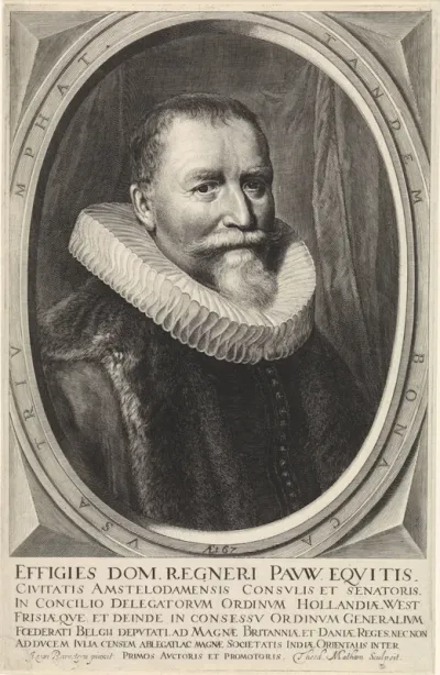 Portret van Reinier Adriaensz. Pauw op 67-jarige leeftijd